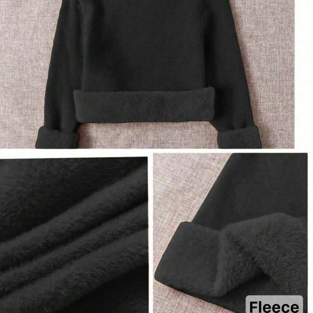 Women's Black Fleece Sweater